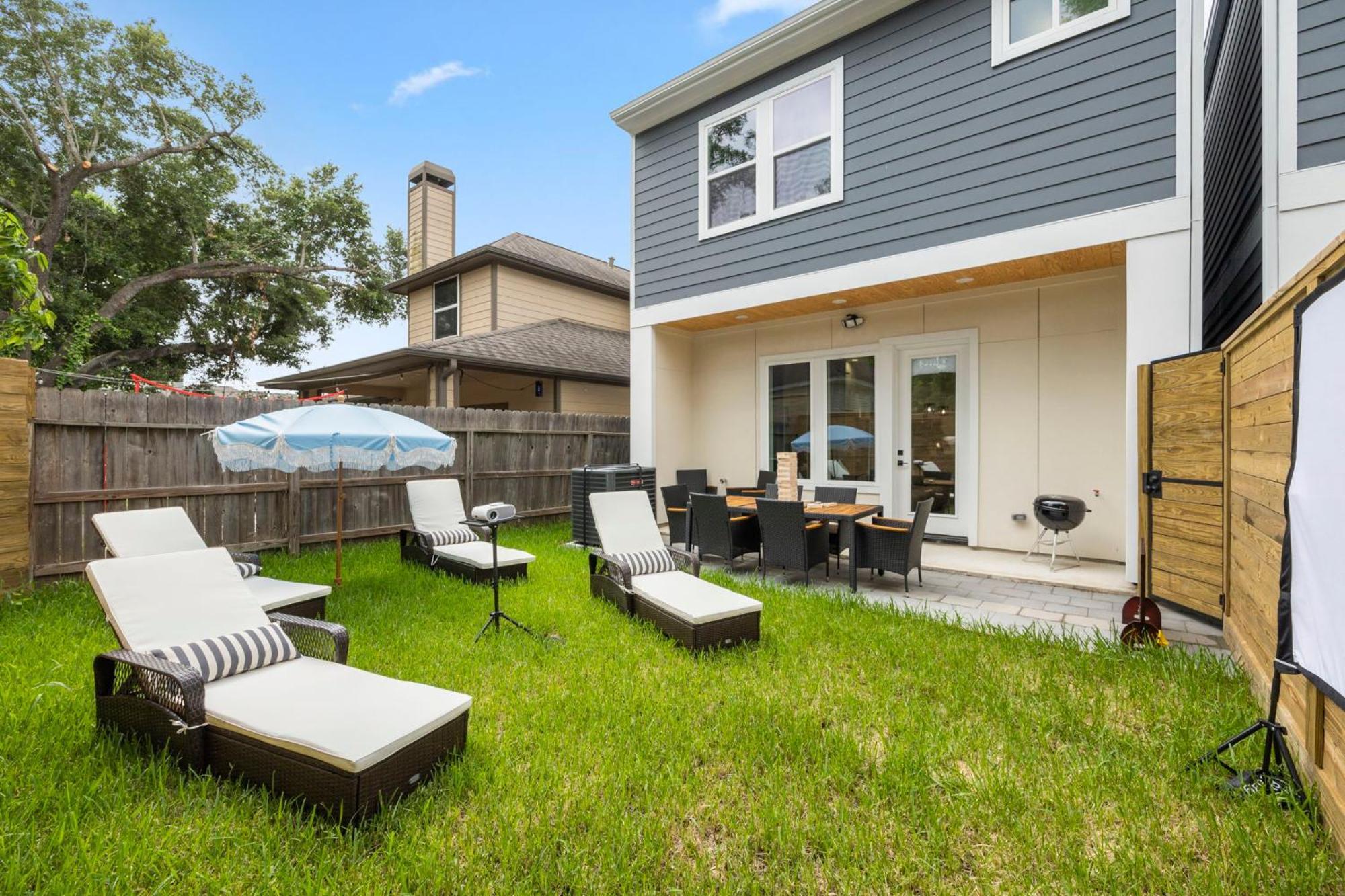 Central 4Bd - Outdoor Movie - Ping Pong - Bbq Vila Houston Exterior foto